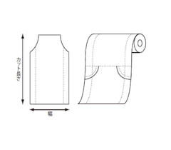 トップス用ミシン目付PEマチ付ロール 500M巻 厚み0.015×幅480/580×500ｍ - SUPPLY COPACK |  店舗の消耗資材専用通販サイト